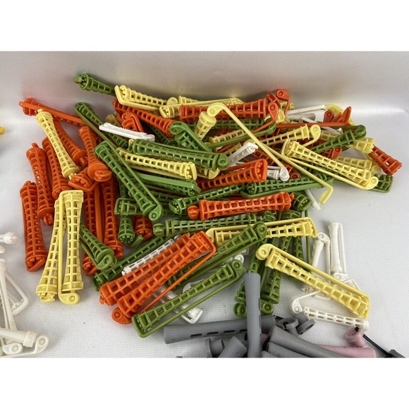 Large Lot Assorted Hair Permanent Curlers 470‎ Rollers Perm Various Sizes Styles - Picture 7 of 8